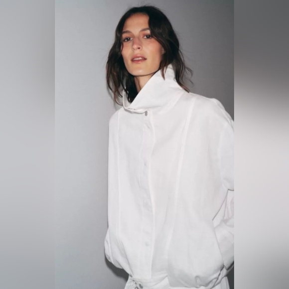 100% LINEN BOMBER ZW COLLECTION - Picture 2 of 15